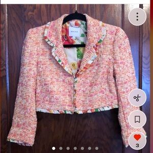 Walter Baker silk blend cropped jacket